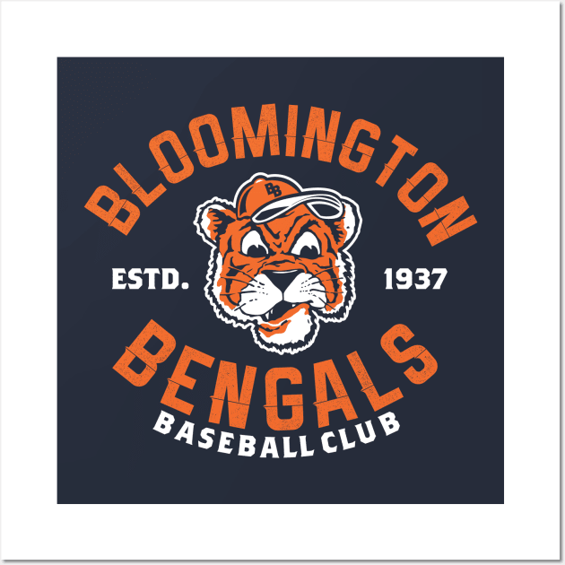 Bloomington Bengals Wall Art by MindsparkCreative